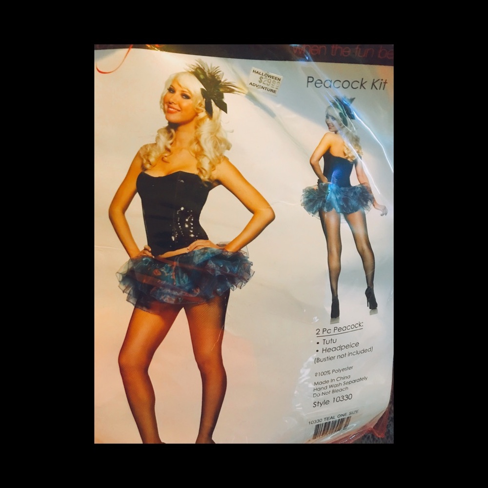 Women’s costume peacock